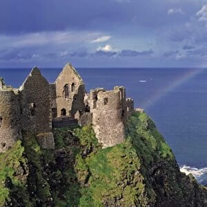 Dunluce Castle on the Antrim Coast in Co. Antrim in Northern Ireland has the pot
