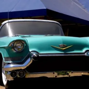 Elvis Presleys Green Cadillac Convertible in Graceland in Memphis, Tennessee, USA Elvis Presleys Green Cadillac Convertible in Graceland in Memphis, Tennessee, USA