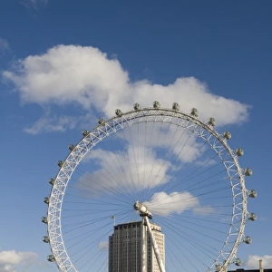 ENGLAND, London: Southbank, London Eye and Shell Building / Mid, Afternoon