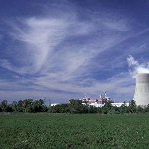 Europe, Czech Republic, South Bohemia, Temelin Nuclear power station (b. 2000)