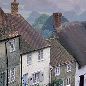 Europe, England, Dorset, Gold Hill, Shaftesbury. Town architecture