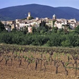 Europe, France, Lourmarin. The village of Lourmarin in the Provence region of France