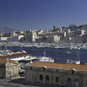 Europe, France, Marseille. View of Vieux Port
