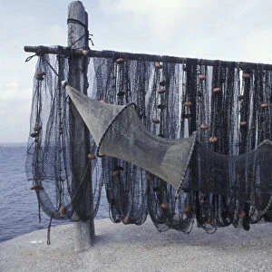 Europe, France, Sete. Fishing Nets