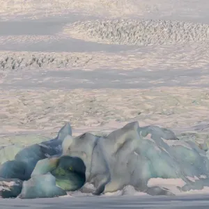Europe, Iceland, Southwest Iceland, Skaftafell National Park, Vatnajokull Glacier