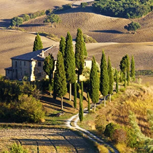 Europe; Italy; Tuscany; San Quirico D Orcia; Belvedere House in Southern Tuscany