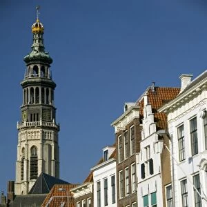 Europe, The Netherlands (aka Holland), Zeeland, Middelburg. 300 foot tall Lange Jan