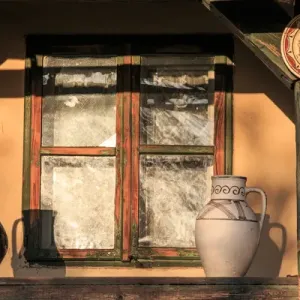 Europe, Romania, Maramures, Baia Sprie, Guest house Casa Olarului. Pottery workshop
