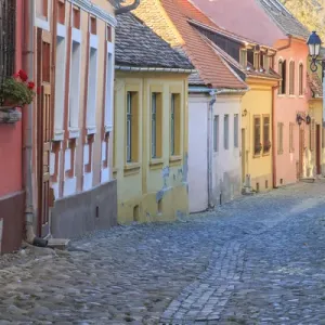 Sighisoara Cobblestone Street Print Sighisoara Cobblestone Street Print