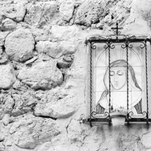 Europe, Spain, Mallorca. The Holy Wall, Valldemossa Europe, Spain, Mallorca. The Holy Wall, Valldemossa