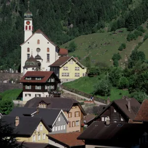 Europe, Switzerland, Wassen, Canton Uri, Alps (Medium Format)