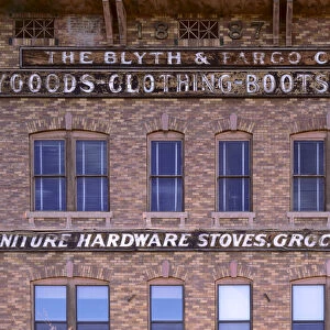 EVANSTON, WYOMING, USA. Historic Blythe & Fargo Building. Built c. 1887