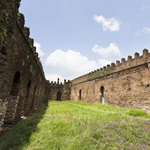 Fasil Ghebbi, a fortress-like royal enclosure, Gonder, Ethiopia