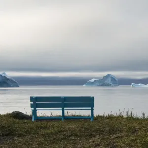 Floating iceberg in the fjord, Qeqertarsuaq, Greenland Floating iceberg in the fjord, Qeqertarsuaq, Greenland