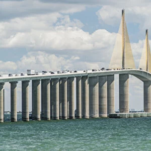 Florida, St. Petersburg, Sunshine Skyway Bridge