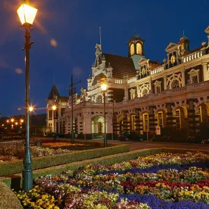Dunedin Railway Station at Night Print Dunedin Railway Station at Night Print