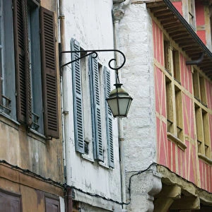 FRANCE-Champagne (Aube)-Troyes: Old Town House Detail