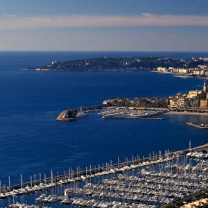 France, Cote d Azur, Menton, in background is Cap Martin