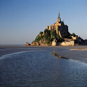 France, Normandy, View of Mont Saint-Michel
