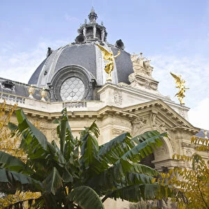 France, Paris, Petit Palais museum, courtyard detail