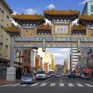 The Friendship Archway at Chinatown in Washington, D. C