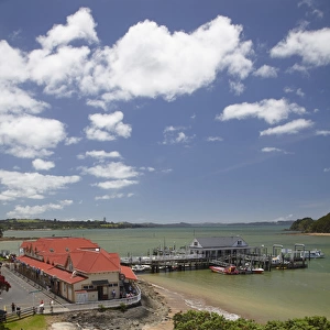 Fullers building, and wharf, Paihia, Bay of Islands, Northland, North Island, New Zealand