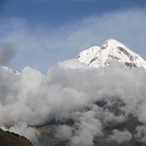 Georgia, Mtskheta, Stepantsminda. A mountain in the Kabegi range