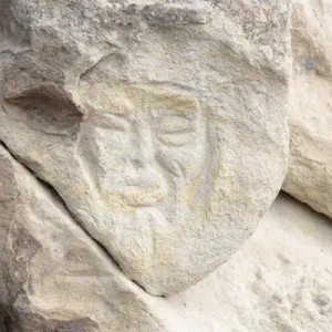 Uplistsikhe Stone Face Print Uplistsikhe Stone Face Print