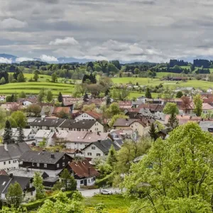 Germany, Andechs, View of Andechs from Andechs Monastery Germany, Andechs, View of Andechs from Andechs Monastery