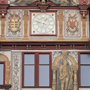 Germany, Baden-Wurttemburg, Tubingen, old town building details