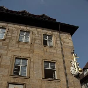 Germany, Bamberg. Historic apothecary, oldest pharmacy in Bamberg