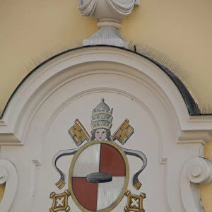 Germany, Bavaria, Regensburg. City symbol, double crossed keys