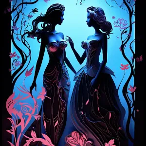 Graphic of two women. &copy;Jim Zuckerman / Jaynes Gallery / DanitaDelimont.com