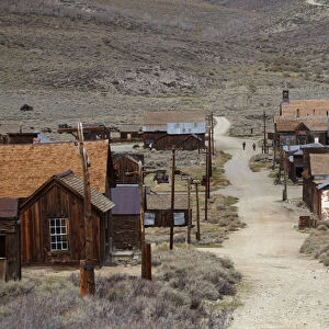 Green Street, Bodie Ghost Town ( elevation 8379 ft / 2554 m ), Bodie Hills, Mono County