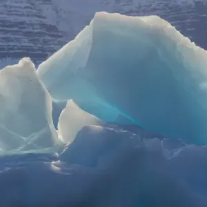 Greenland, Scoresby Sund, Gasefjord. Chunk of ice on top of an iceberg Greenland, Scoresby Sund, Gasefjord. Chunk of ice on top of an iceberg