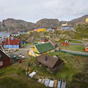 Greenland. Sisimiut. History museum from above