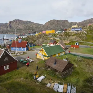 Greenland Print: Sisimiut History Museum Aerial View Greenland Print: Sisimiut History Museum Aerial View