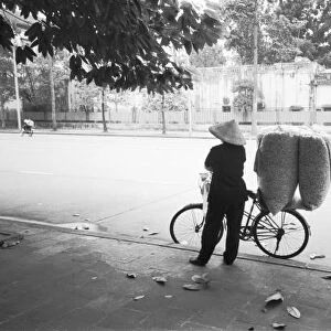 Hanoi Vietnam, Bicyle Delivery Woman (NR)