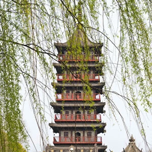 Haogu Pagoda Temple on the South Lake, Jiaxing, Zhejiang Province, China