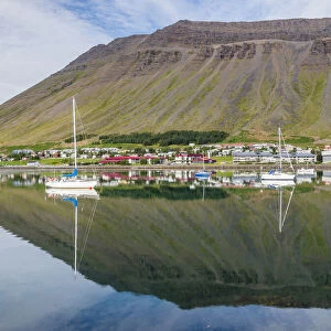 The harbor. Isafjordur, capital of the Westfjords (Vestfirdir) in Iceland