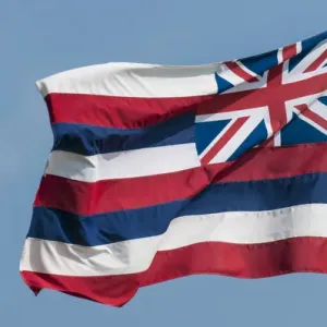 Hawaiian State flag, Oahu, Hawaii Hawaiian State flag, Oahu, Hawaii