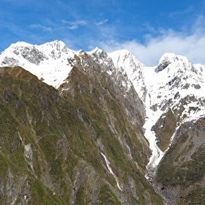 Helicopter (in distance), Franz Josef Glacier, West Coast, South Island, New Zealand