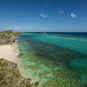 Hidden Cave and Beach, Middle Caicos, Turks and Caicos Islands, Caribbean