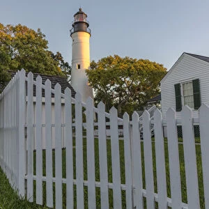 Historic lighthouse in Key West, Florida, USA