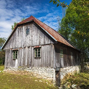Historic ranch house in Plitvice Lakes National Park, Croatia