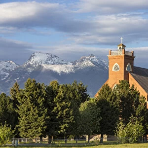 Historic St Ignatius Mission in St Igantius, Montana, USA