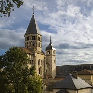 Holy Water Belfry and Clock Tower, Cluny Abbey, Saone et Loire, Burgundy, France