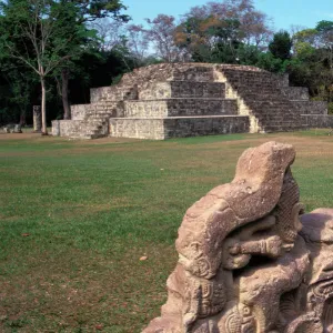 Honduras, Copan, Gran Plaza. Temple IV