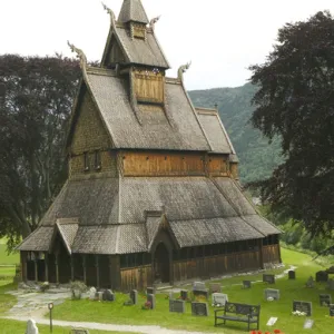 Hopperstad Stave Church, Sogne Fjord VIC norway