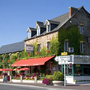 A hotel and restaurant at Beauvoit in the region of Basse-Normandie, France